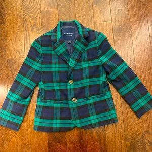 Janie and Jack boy’s plaid blazer